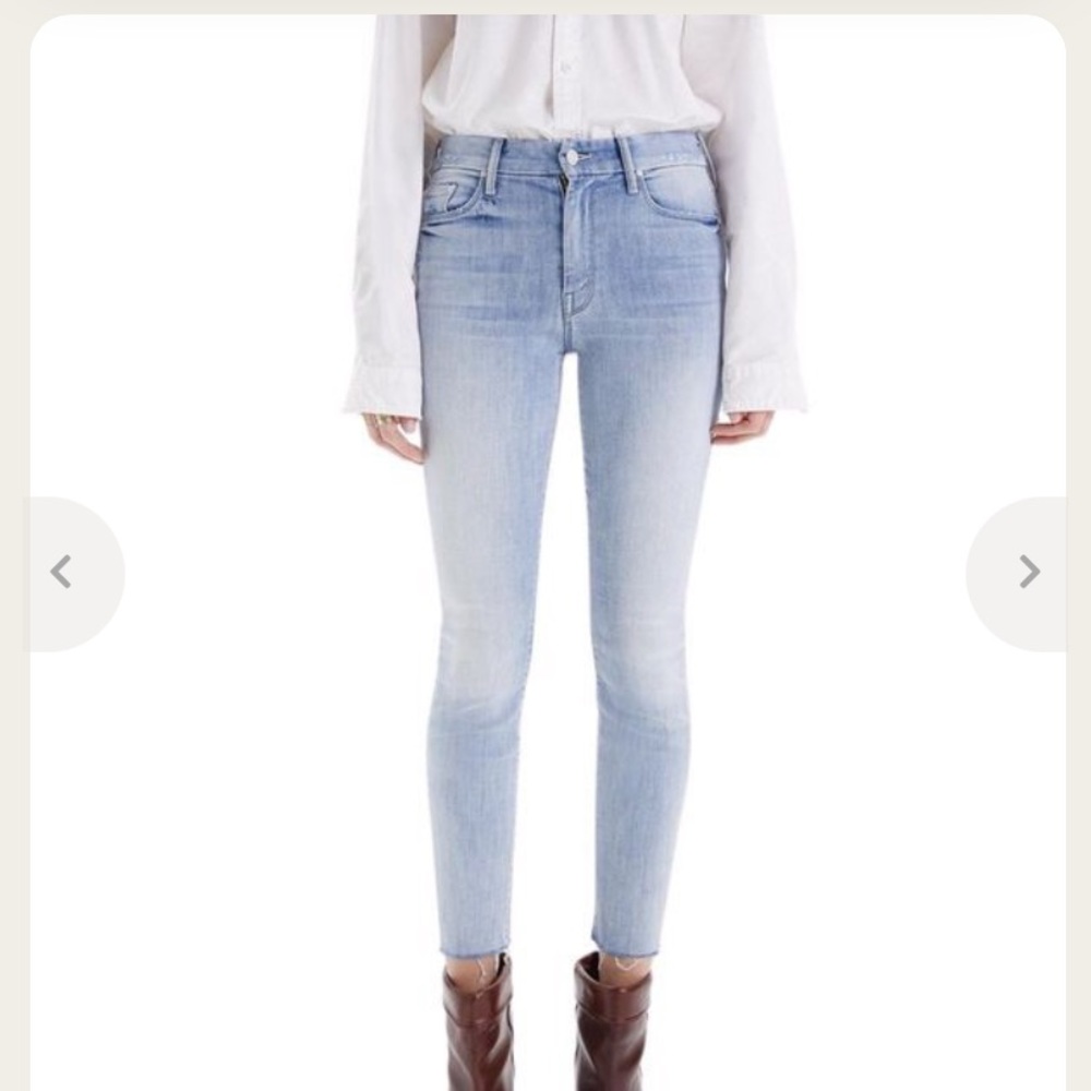 Mother High Waisted Looker Ankle Fray - Picture 6 of 6